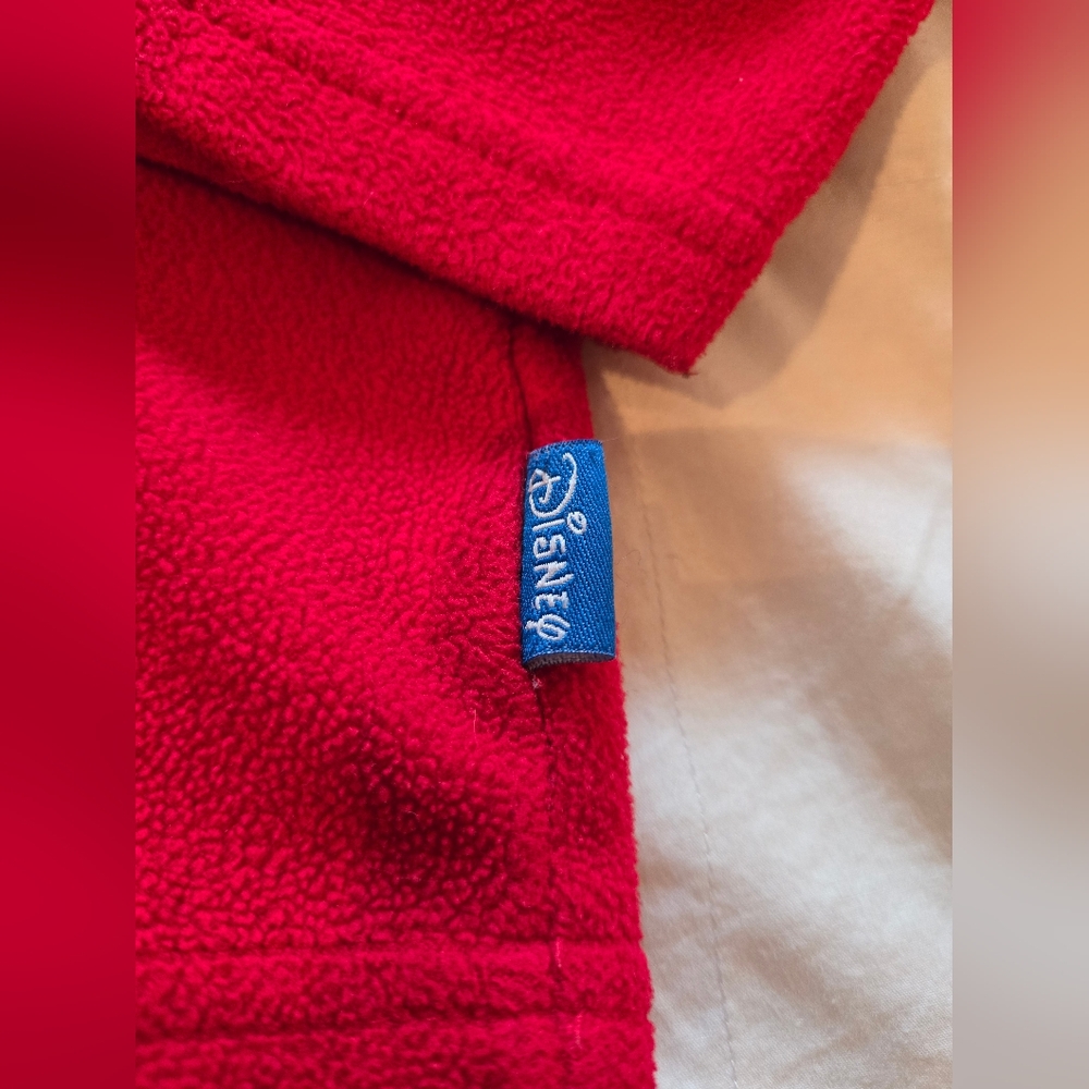 VEUC - Vintage Mickey Mouse Fleece Hoodie; from Disney Store; Size 4; Red - Picture 7 of 12